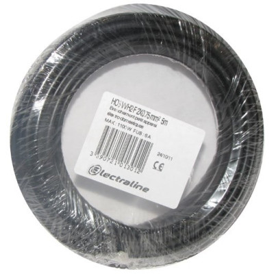 CABLE H03VVH2F 2X0.75 10M NOIR COURONN