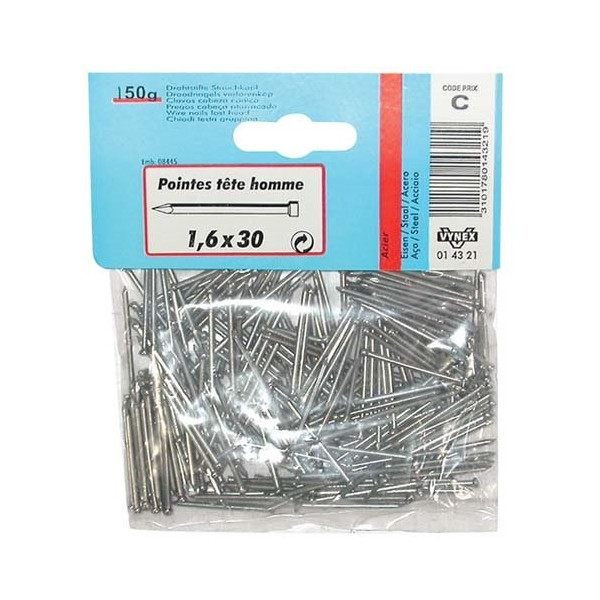 VYNEX - Pointe TH acier 1.3x27  130g