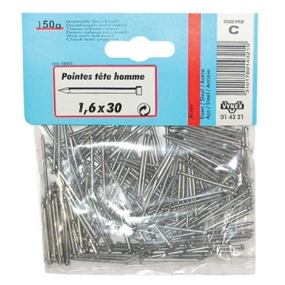 POINTE TH ACIER 50X2.2 190G SC (Vendu par 1)