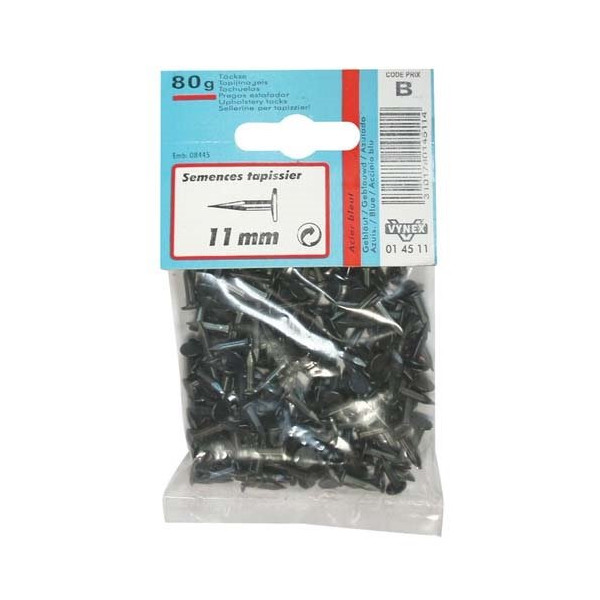 VYNEX - Semence tapissier acier bleu 9mm 80G