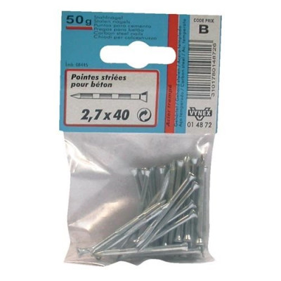 POINTE STRI.BET.AC.TREMP.2.7X50 50G SC (Vendu par 1)