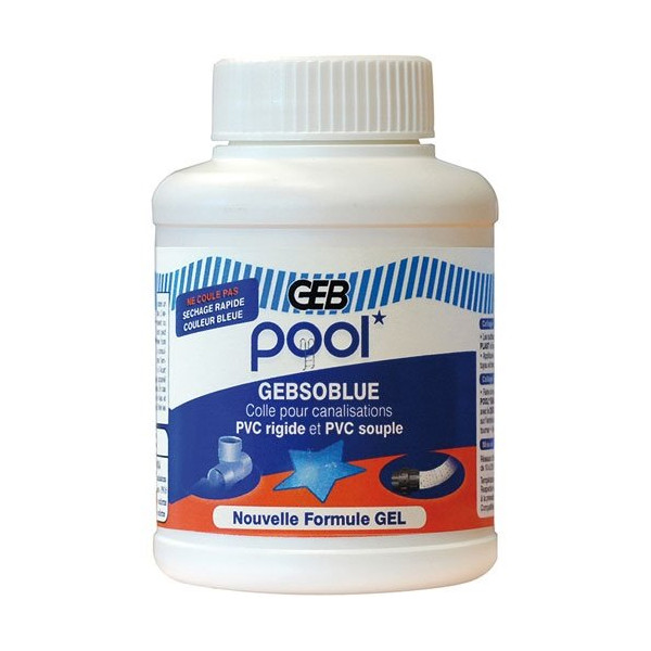 GEB - Pool gebsoblue colle canalisation pvc pot plastique 250ml