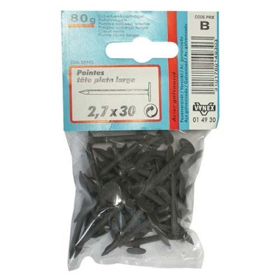 POINTE TP LARG.GALVA.30X2.7 80G (Vendu par 1)
