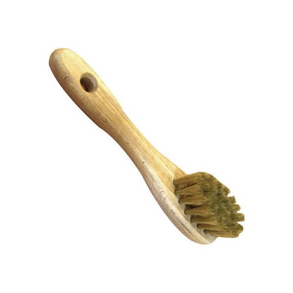 DOMERGUE - Palot à cirage bois brut écolo percé soie blanche