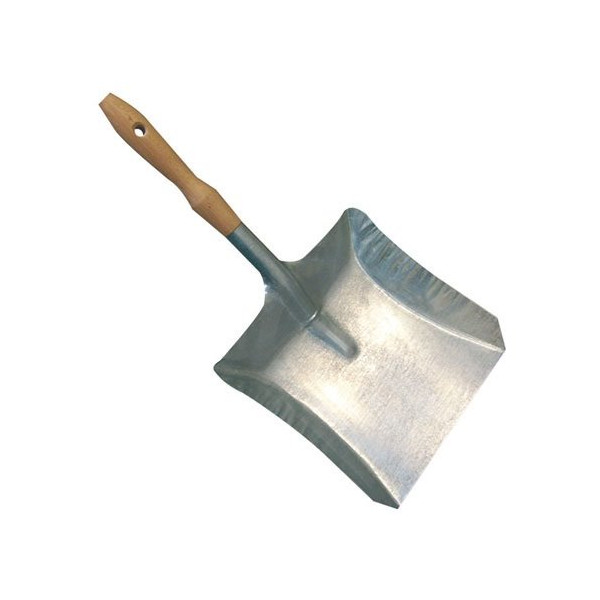 DOMERGUE - Pelle poussière métal galvanisé + manche bois épaisseur 08mm