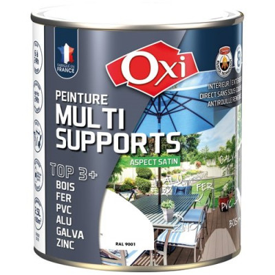 PEINTURE TOP 3METAUX BOIS 2.5L BL.CREM