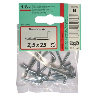 GOND A VIS ZINGUE 3.5X30  SC  CP:2 (Vendu par 1)