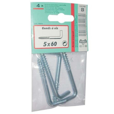 GOND A VIS ZINGUE 4.5X60  SC  CP:2 (Vendu par 1)