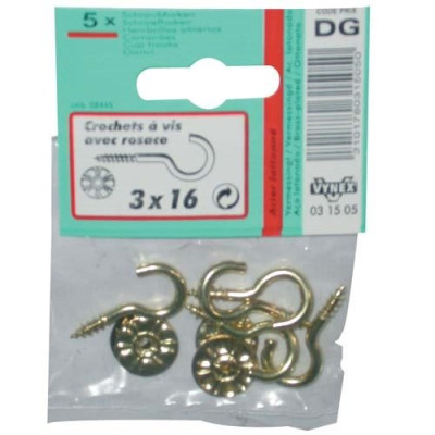 CROCHET LAITONNE 3 X16  SC  CP:2 (Vendu par 1)