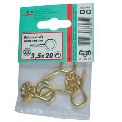 PITON LAITONNE 4X30  BL CP:2 (Vendu par 1)