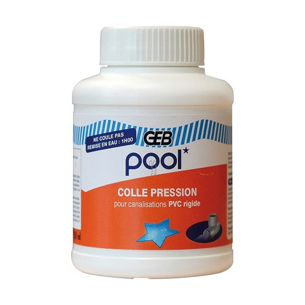 GEB - Colle pression Pool pot plastique 250 mL
