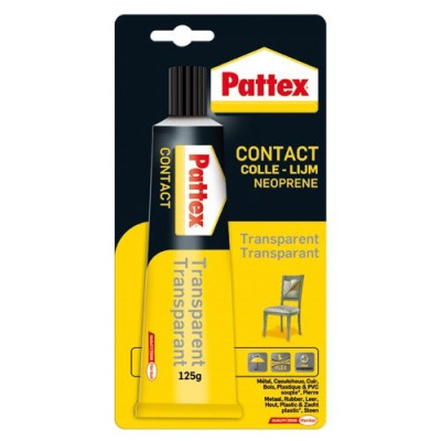 PATTEX CONTACT TRANSPARENTE BLIST.125G (Vendu par 1)