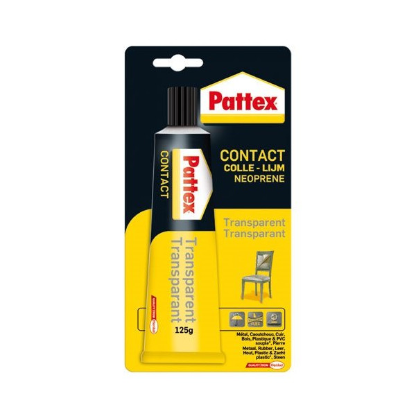 PATTEX - Pattex colle contact transparente blister 125g