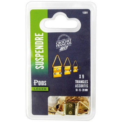 TRIANGLE ACCROCHE TABLEAU ASS.X9 1201 (Vendu par 1)