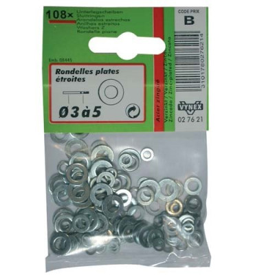 RONDELLE PLATE ETROIT.D.3-4-5 SC X108 (Vendu par 1)