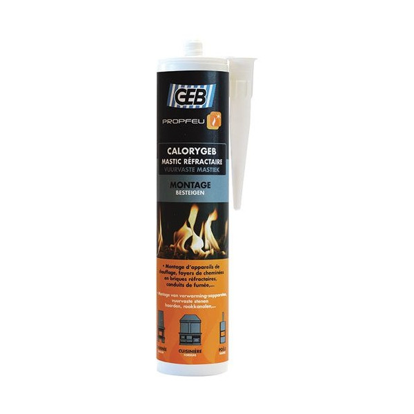 GEB - Mastic réfractaire Calorygeb cartouche 310ml