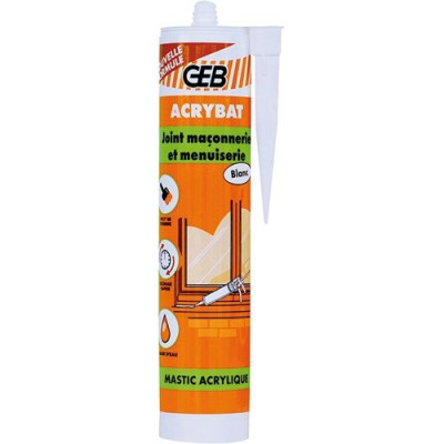 GEB MASTIC ACRYBAT B CART.310ML BLANC (Vendu par 1)