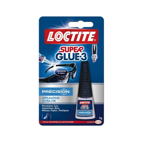 LOCTITE - LOCTITE Colles Cyanoacrylates SUPERGLUE-3 Précision Bouteille 5g Blister