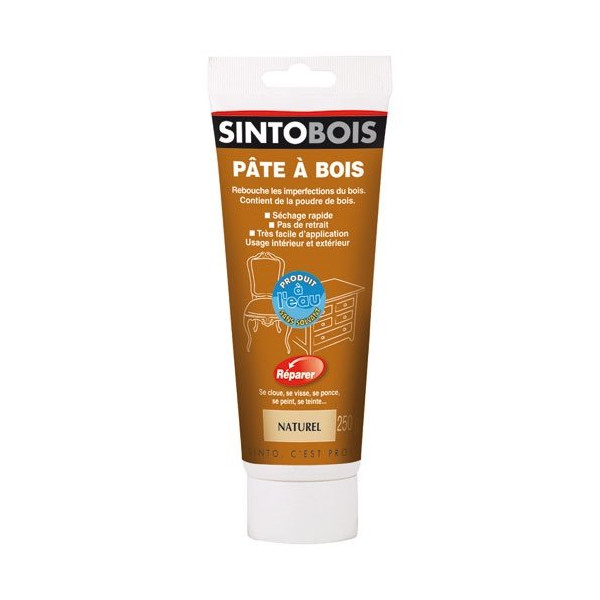 SINTOBOIS - Pâte à bois Sintobois à l'eau pâte 80g naturel