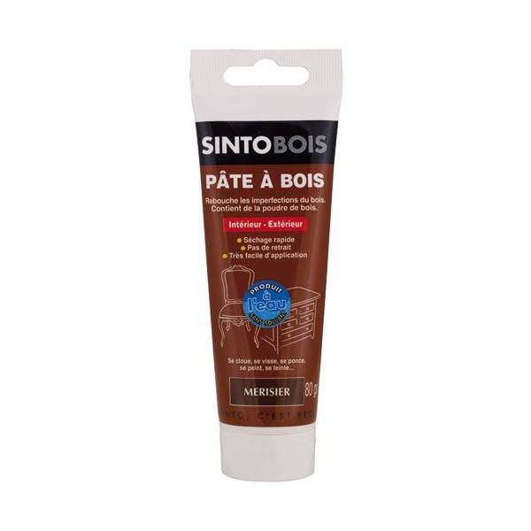 SINTOBOIS - Pâte à bois Sintobois à l'eau pâte 80g merisier