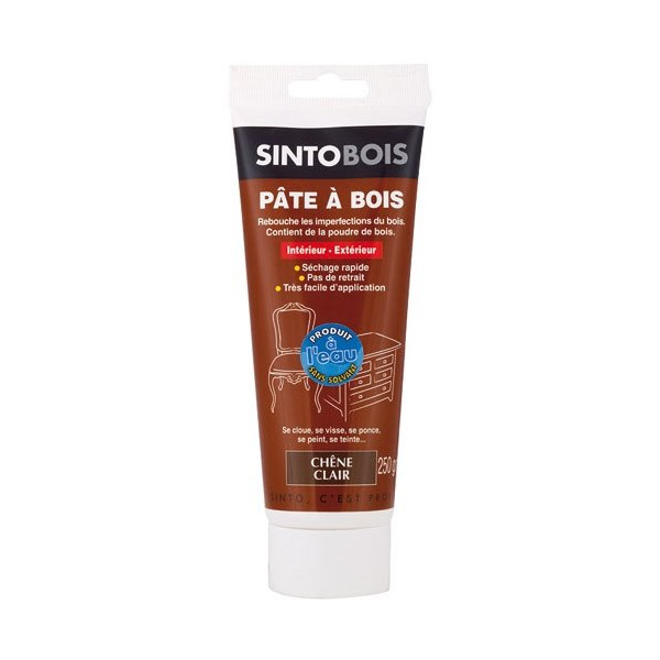 SINTOBOIS - Pâte à bois Sintobois à l'eau pâte 250g chêne clair