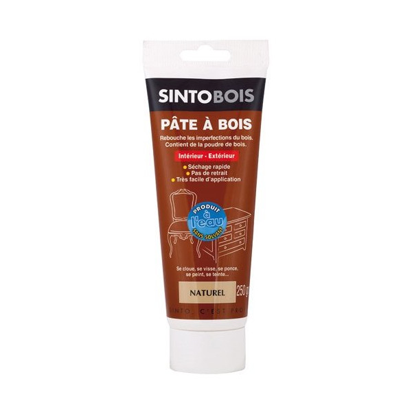 SINTOBOIS - Pâte à bois Sintobois à l'eau pâte 250g naturel
