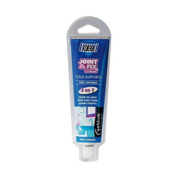 GEB - Mastic tous supports Gebtub joint et fix cristal tube 100ml