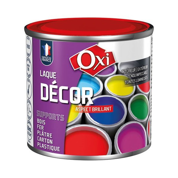 OXI - Laque décor 60ml rouge coquelicot