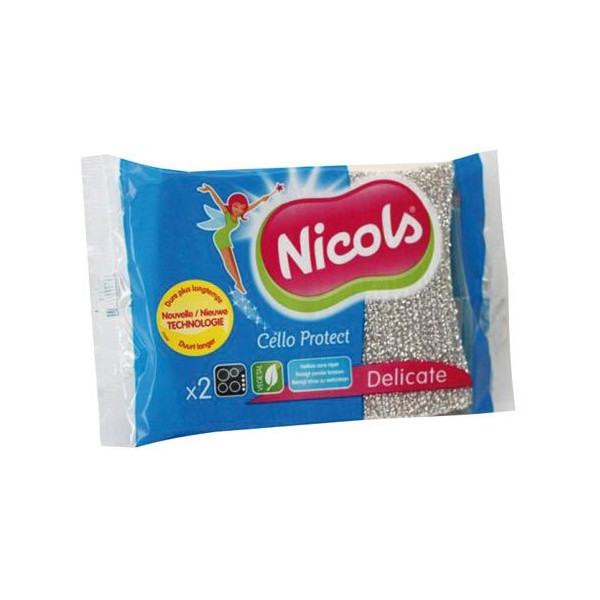 NICOLS - Tampons éponge x2 surface delicate 505757