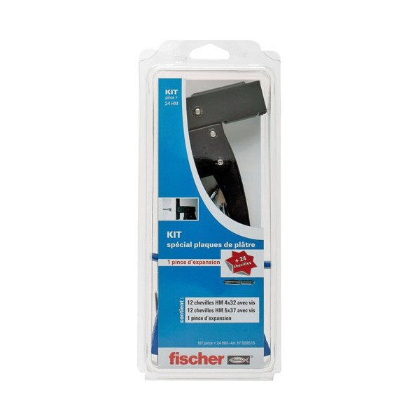 FISCHER - Pince cheville à plaque 24 HM + kit chevilles