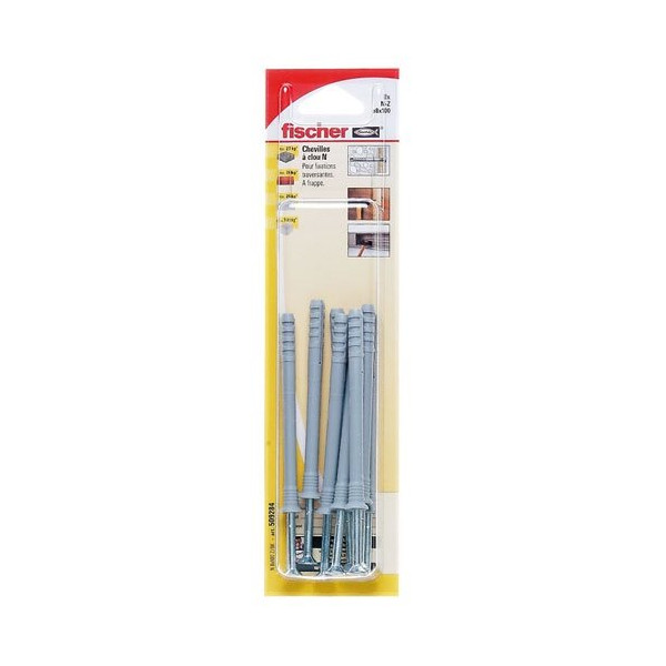 FISCHER - Cheville clou N 8x80  boite 50p