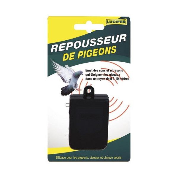 LUCIFER - Repousseur ultrasons contre pigeons chauve souris oiseaux