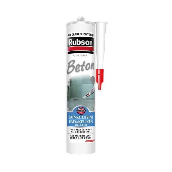 RUBSON - Mastic sanitaire cartouche 280ml béton