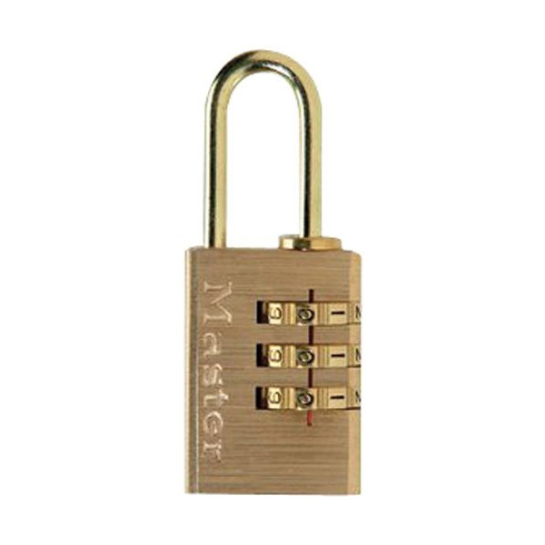 MASTER LOCK - Cadenas 3 chif.alu laitonné 20mm   bl