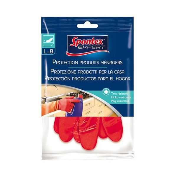 SPONTEX EXPERT - Gant protection chimique taille 8 latex