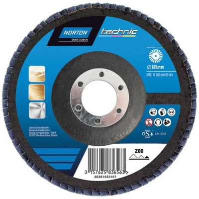 DISQUE A LAMELLES CONVEXE 125X22 GR.40