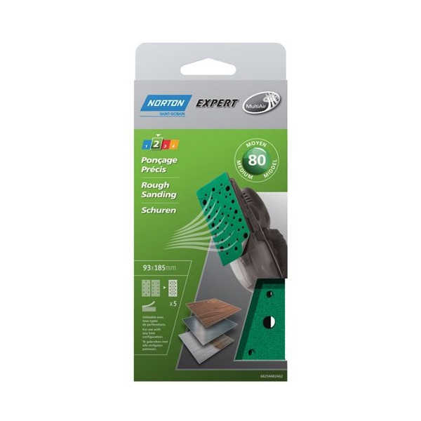 NORTON - Garniture multi air 93x185 g. 80 expert