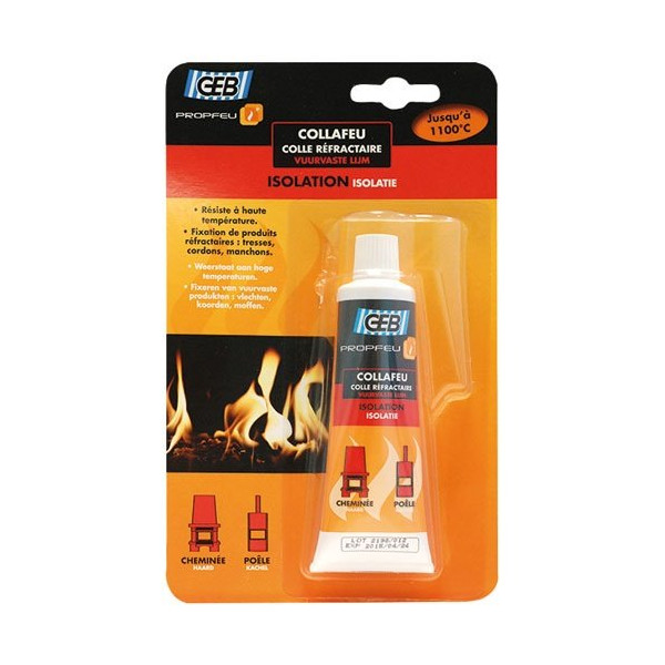 GEB - Colle réfractaire Collafeu tube 50ml blister