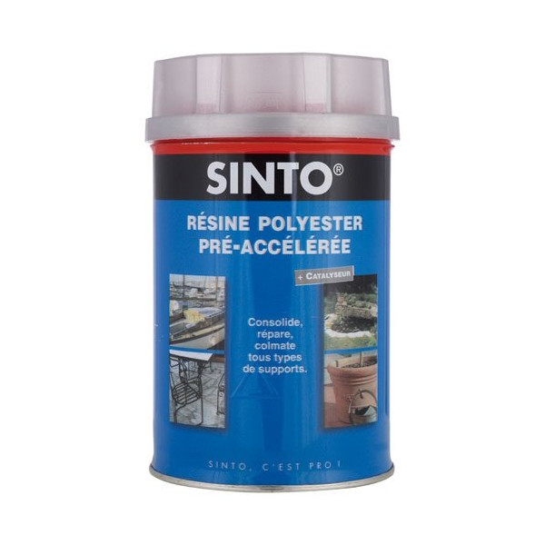 SINTO - Sinto résine polyester pré-accélérée boîte 500ml