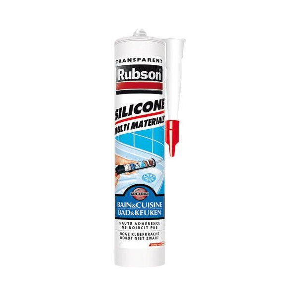 RUBSON - Mastic bain et cuisine cartouche 280 ml translucide