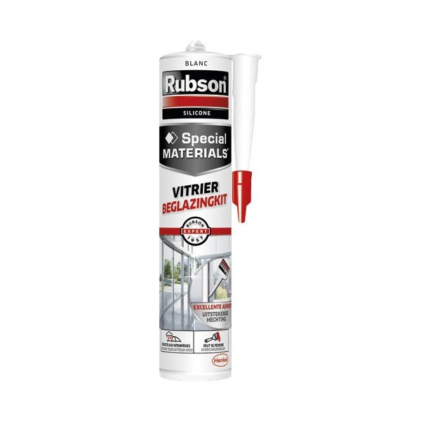 RUBSON - Mastic vitrier cartouche 280ml blanc