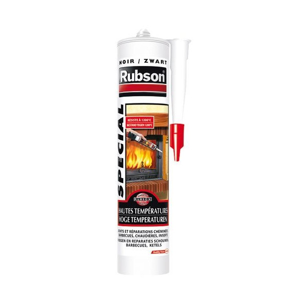 RUBSON - Mastic haute température cartouche 280ml noir