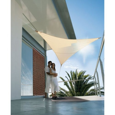 VOILE OMBRAGE TRIANG.SEREN.5X5M SABLE