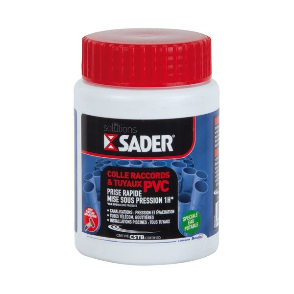 SADER - Sader colle pvc rigide boîte 250 ml