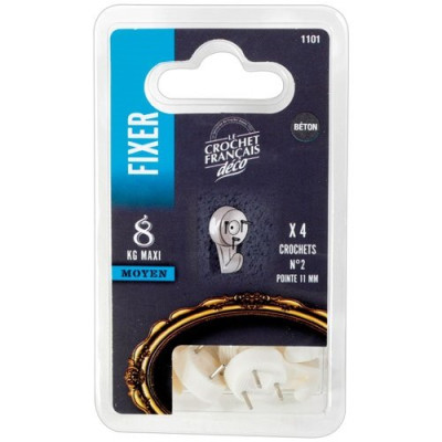 CROCHET SUED.MM PLAST.SP.BETON X4 1101 (Vendu par 1)