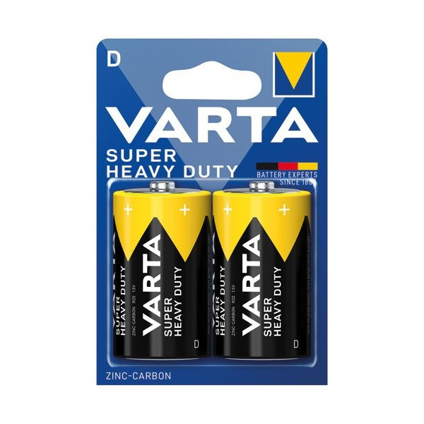 VARTA - Pile saline R20/D varta blister de 2