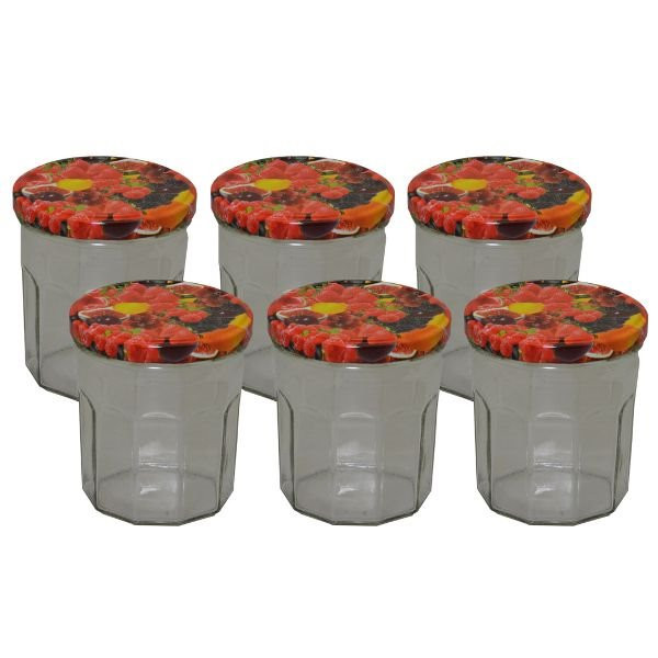 BOUCHONNERIE JOCONDI - Pack 6 confituriers 324 ml Fruits