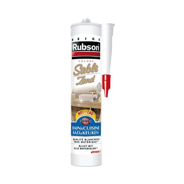 RUBSON - Mastic sanitaire cartouche 280ml sable