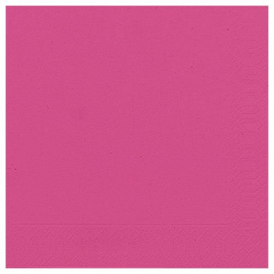 SERV. OUATE 33X33CM 3PLIS X20 FUSCHIA (Vendu par 1)