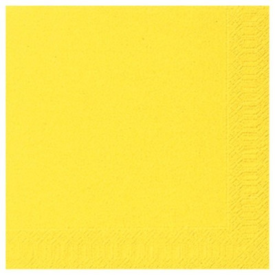 SERV. OUATE 33X33CM 3PLIS X20 JAUNE (Vendu par 1)
